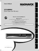 Magnavox ZC320MW8 - DVD Recorder With TV Tuner Owner'S Manual preview