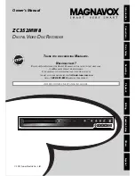 Magnavox ZC352MW8 Owner'S Manual preview