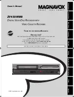 Preview for 1 page of Magnavox ZV450MW8 - DVD Recorder And VCR Combo Owner'S Manual