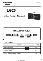 Magnescale LG20 Initial Setup Manual preview