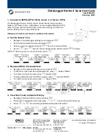 Preview for 1 page of Magnetek DataLogger 4 Series Quick Start Manual