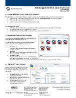 Preview for 2 page of Magnetek DataLogger 4 Series Quick Start Manual