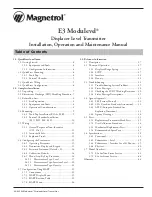 Preview for 3 page of Magnetrol E3A Modulevel Installation And Operating Manual