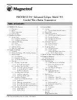 Preview for 3 page of Magnetrol eclipse 705 Operating Manual