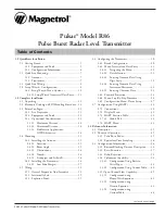 Предварительный просмотр 3 страницы Magnetrol Pulsar R86 Installation And Operating Manual