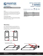 Preview for 1 page of MAGNITUDE LIGHTING T Series Installation Manual