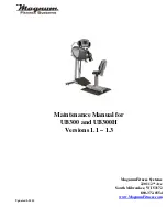 Magnum fitness UB300 Maintenance Manual предпросмотр