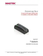 Magtek DYNAMAG Installation And Operation Manual preview