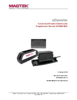 Magtek eDynamo Programmer'S Manual preview