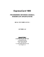 Preview for 1 page of Magtek EXPRESSCARD 1000 Programming Reference Manual