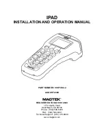 Magtek IPAD Installation And Operation Manual preview