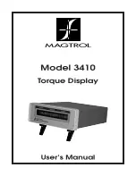 Magtrol 3410 User Manual preview