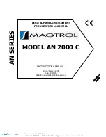 Magtrol AN Series Instruction Manual preview