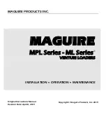 MAGUIRE MPL Series Installation Operation & Maintenance предпросмотр