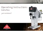 Mahlkönig Costa Rica Operating Instructions Manual preview