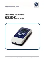 Maico ERO SCAN Operating Instructions Manual preview