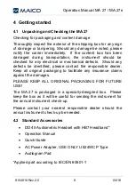 Preview for 12 page of Maico MA 27 Operation Manual