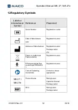 Предварительный просмотр 36 страницы Maico MA 27 Operation Manual