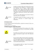 Preview for 12 page of Maico MA 41 Operation Manual