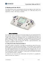 Preview for 16 page of Maico MA 41 Operation Manual