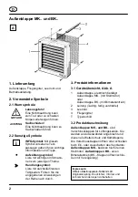 Preview for 2 page of Maico MK 20 Mounting And Operating Instructions