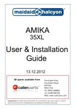 Maidaid Halcyon AMIKA 35XL User'S Installation Manual preview