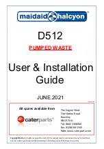 Maidaid Halcyon D512 User'S Installation Manual preview
