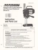 maimin SABRE 3000 Instruction & Parts Manual preview