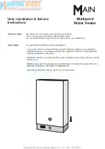 Main Mersey Super User, Installation & Servicing Instructions preview