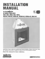 Majestic fireplaces M28 Installation Manual preview
