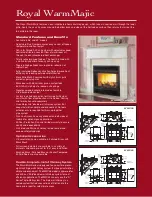 Preview for 6 page of Majestic fireplaces Royal Collection WMC36 Brochure & Specs