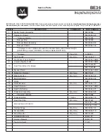 Предварительный просмотр 2 страницы Majestic Royalton BE36 Service Parts