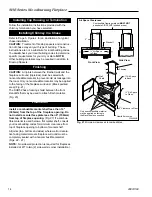 Preview for 14 page of Majestic SHR36 Homeowner'S Installation & Operating Manual