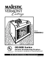 Majestic Vermont Castings ODSHR42 Homeowner'S Installation & Operating Manual preview