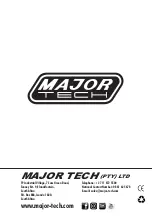 Предварительный просмотр 16 страницы Major tech MT720 Instruction Manual