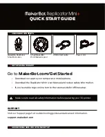 MakerBot Replicator Mini+ Quick Start Manual preview