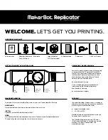 MakerBot Replicator+ Quick Start Manual предпросмотр