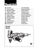 Preview for 1 page of Makita DA4030 Instructions Manual
