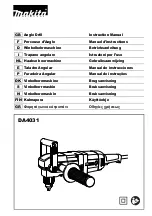 Preview for 1 page of Makita DA4031 Instruction Manual