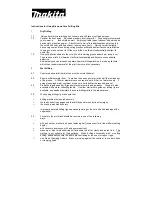 Preview for 5 page of Makita DBM131 Operating Instructions Manual