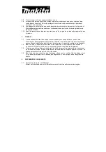 Preview for 7 page of Makita DBM131 Operating Instructions Manual
