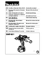 Makita DHP481 Original Instructions Manual preview