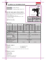 Makita DP2010 Technical Information предпросмотр