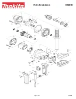 Preview for 1 page of Makita DS4000 Parts Breakdown