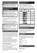 Preview for 19 page of Makita DVC261TX25 Instruction Manual