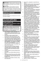 Preview for 49 page of Makita DVC261TX25 Instruction Manual