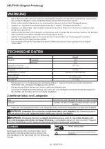 Preview for 43 page of Makita DVC665ZU Instruction Manual