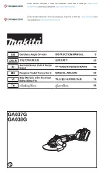 Makita GA038GT201 Instruction Manual preview