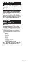 Preview for 17 page of Makita HM004G Instruction Manual