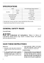 Preview for 2 page of Makita HP1620F Instruction Manual